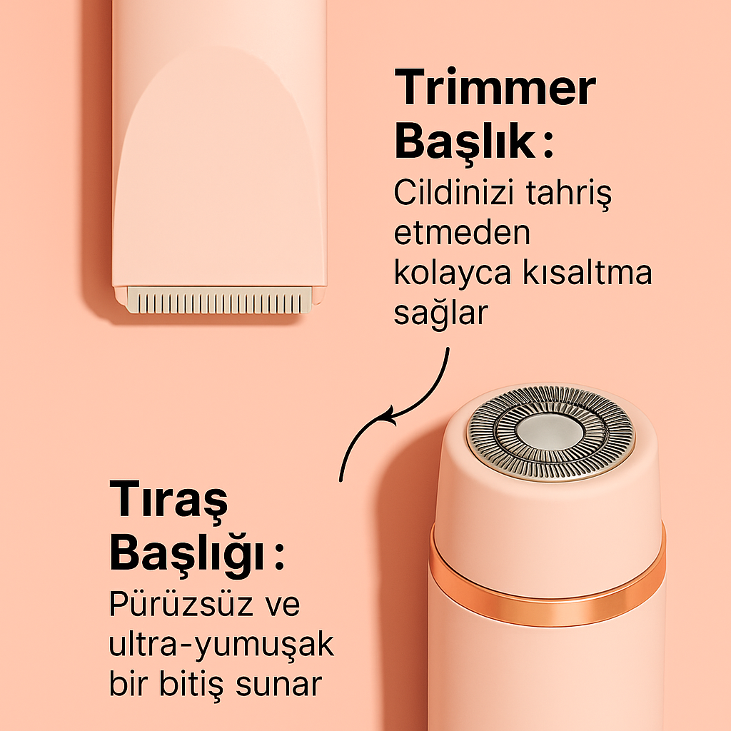 Rosélle® Bikini & Vücut Tıraş Cihazı